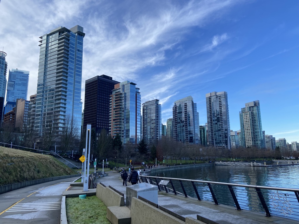 Coal Harbour bike trail