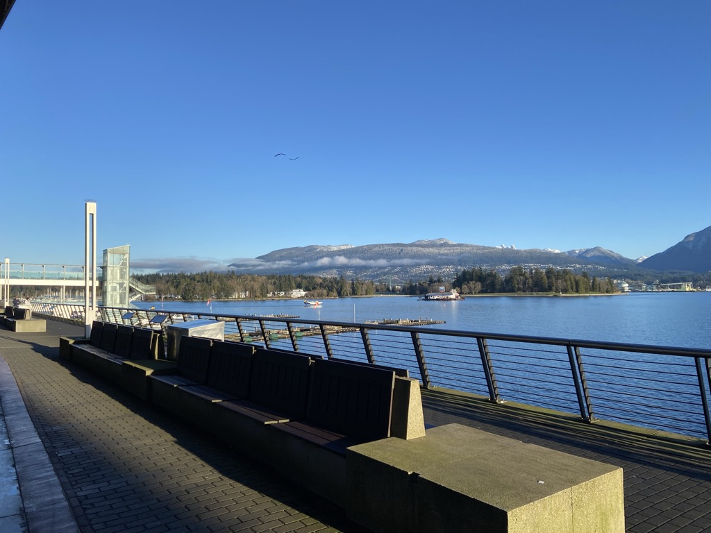 Looking across to the North Shore from the Vancouver Convention Centre.