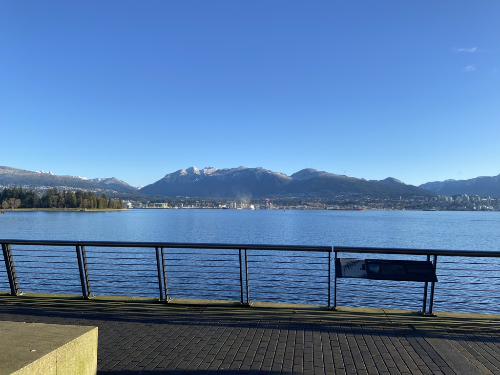 Looking across to the North Shore from the Vancouver Convention Centre.