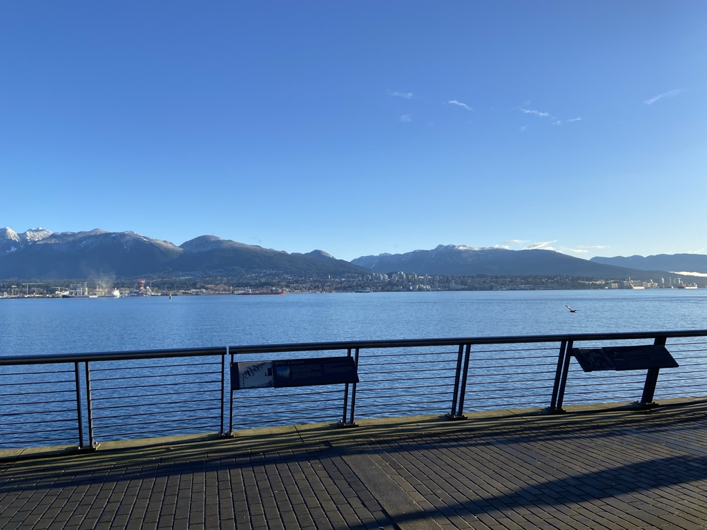 Looking across to the North Shore from the Vancouver Convention Centre.