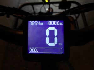Bike odeometer showing 1000km.